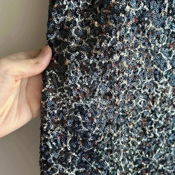 Dress The Population Gabriella Mini Dress, Sequined Open Back Dress, Large - Picture 4 of 16